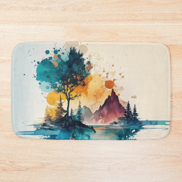 Item preview, Relaxing Watercolor #204 designed and sold by Avocado Design Studio.