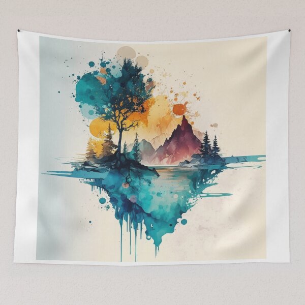 Item preview, Relaxing Watercolor #204 designed and sold by Avocado Design Studio.