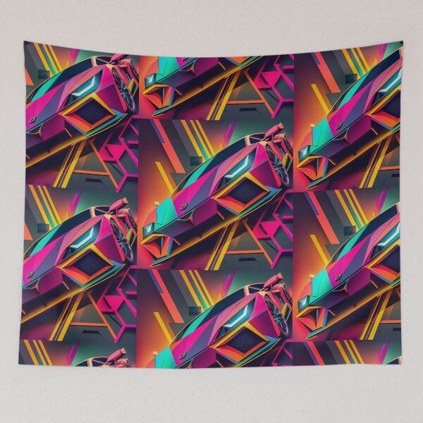 Item preview, Cool Neon Lambo Art - Top Pick designed and sold by domvito.