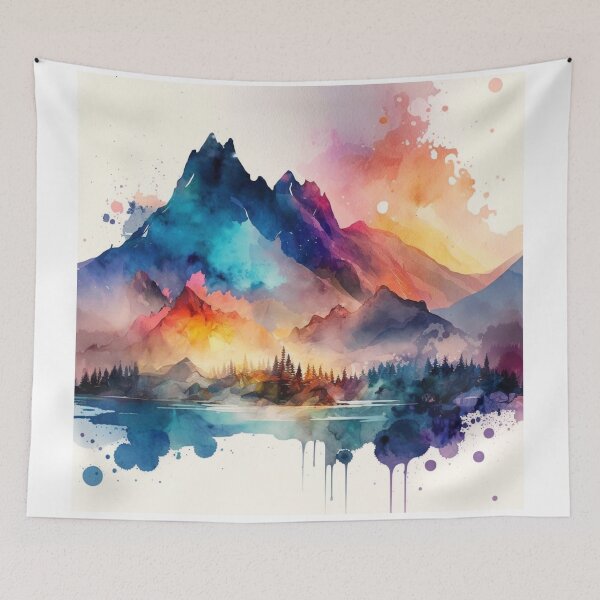Item preview, Relaxing Watercolor #205 designed and sold by Avocado Design Studio.