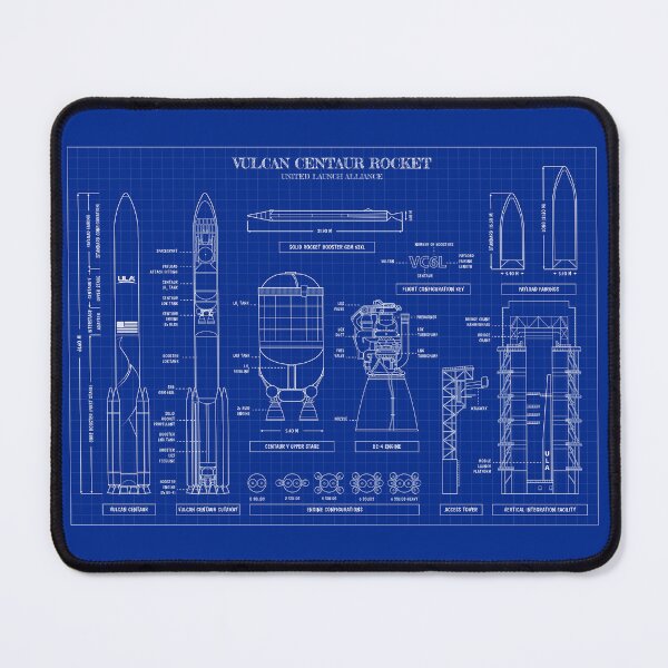 Item preview, ULA: Vulcan (Blueprint-Horizontal) designed and sold by BGALAXY.