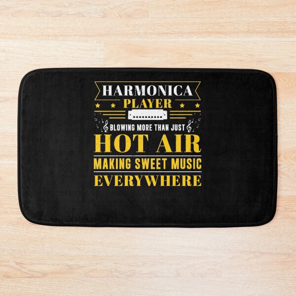 Item preview, Harmonica Blowing More Than Just Hot Air Funny Mouth Organ designed and sold by StrongShirts.