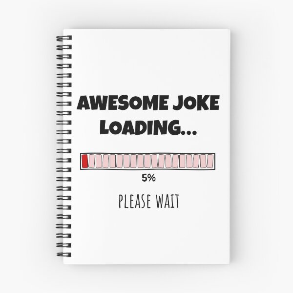 Item preview, Awesome Joke Loading... Please wait | Funny and witty loading bar text design designed and sold by ArtworkbyEmmy.