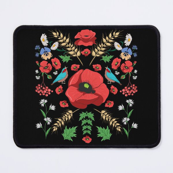 Item preview, Red Poppies Ukraine - Retro Floral Ukrainian Vyshyvanka designed and sold by r-silver.