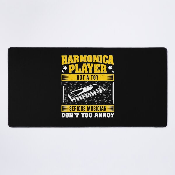 Item preview, Harmonica Not A Toy Serious Musician Funny Mouth Organ designed and sold by StrongShirts.