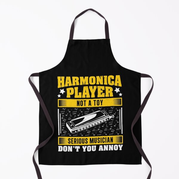 Item preview, Harmonica Not A Toy Serious Musician Funny Mouth Organ designed and sold by StrongShirts.