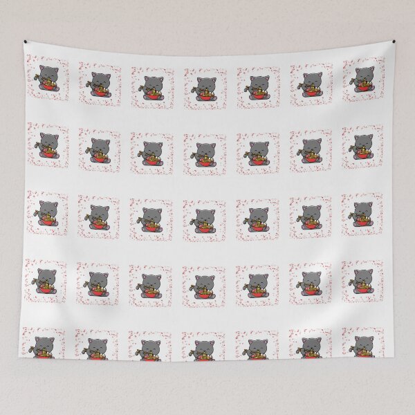 Item preview, Cat Eating Spaghetti - funny animal meme designed and sold by zeddy-store.