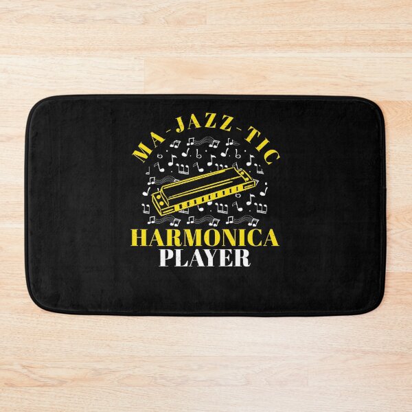 Item preview, Harmonica Ma-Jazz-Tic Harmonica Player Funny Mouth Organ designed and sold by StrongShirts.
