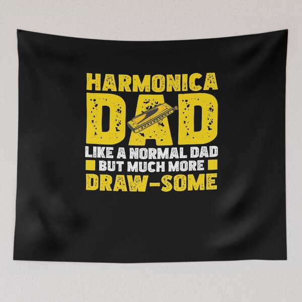 Item preview, Harmonica Like A Normal Dad Funny Mouth Organ designed and sold by StrongShirts.
