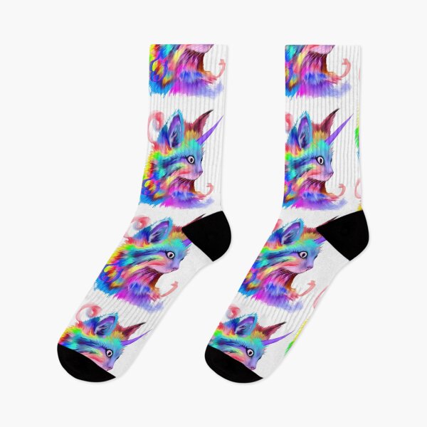 Item preview, Colorful Rainbow Cute Funny Unicorn Cat designed and sold by lht6474.