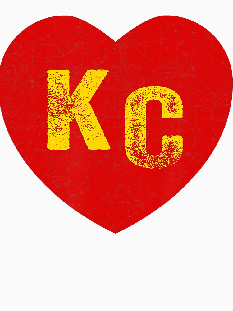  KC Red & Yellow Heart Kansas City Red/yellow heart kc