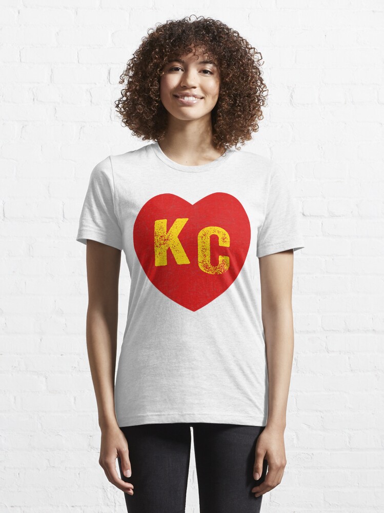  KC Red & Yellow Heart Kansas City Red/yellow heart kc