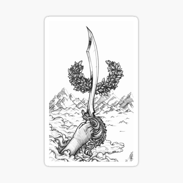 Item preview, Ace of Swords designed and sold by melissaroseart.