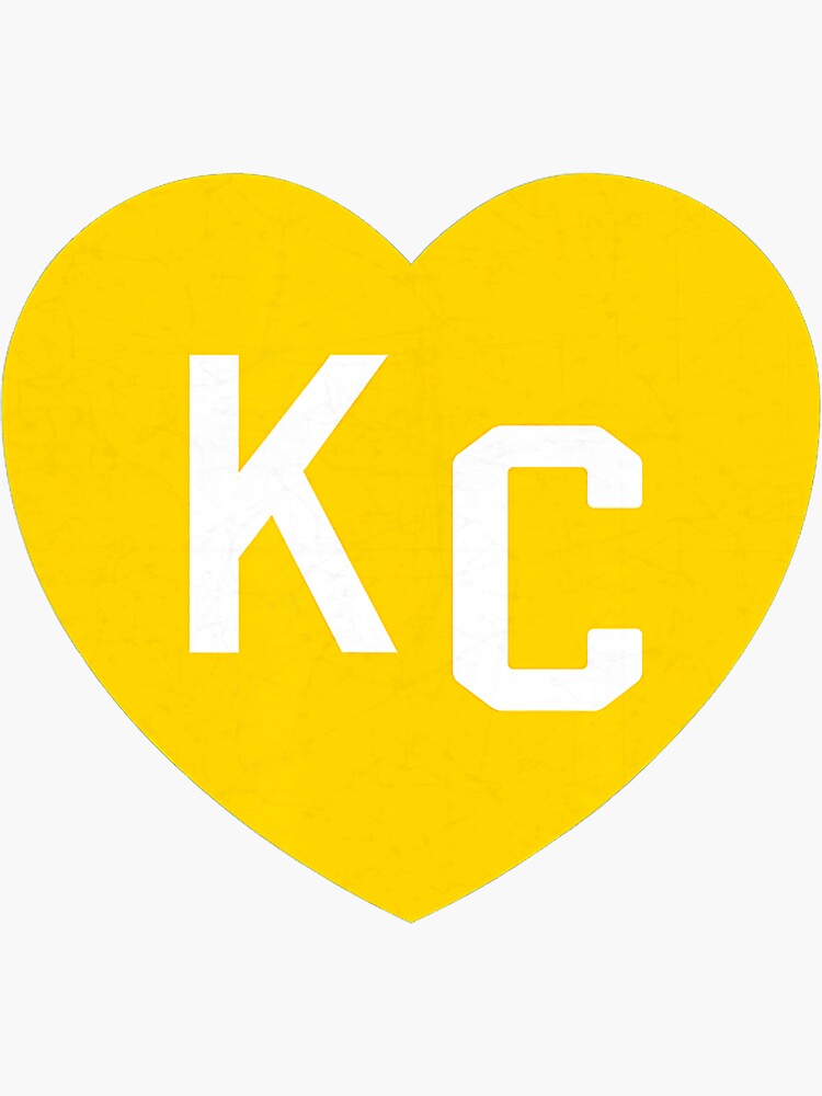  KC Red & Yellow Heart Kansas City Red/yellow heart kc