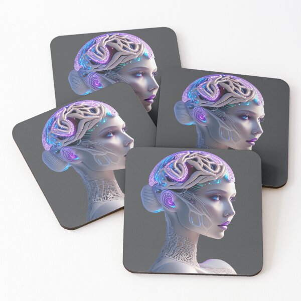 Item preview, Digital concept art of a human brain integrated in a robot designed and sold by MarcusPetrus.