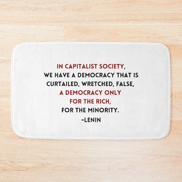 Item preview, Lenin Democracy in Capitalism Quote designed and sold by BluebellPainter.