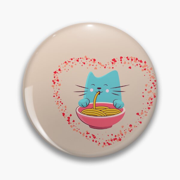 Item preview, Cat Eating Spaghetti - funny animal meme designed and sold by zeddy-store.