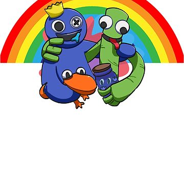 Rainbow Friends Blue (Friendly)  Art Board Print for Sale by shifflette1