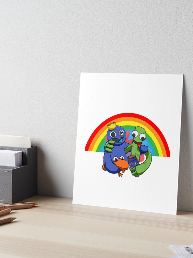 Orange Rainbow Friend  Art Board Print for Sale by shifflette1