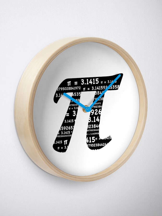 Alternate view of Pi Day Graphic Symbol Clock