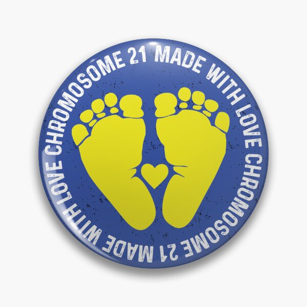 Item preview, Chromosome 21 Made With Love Baby Feet Down Syndrome Awareness designed and sold by GravitiTees.