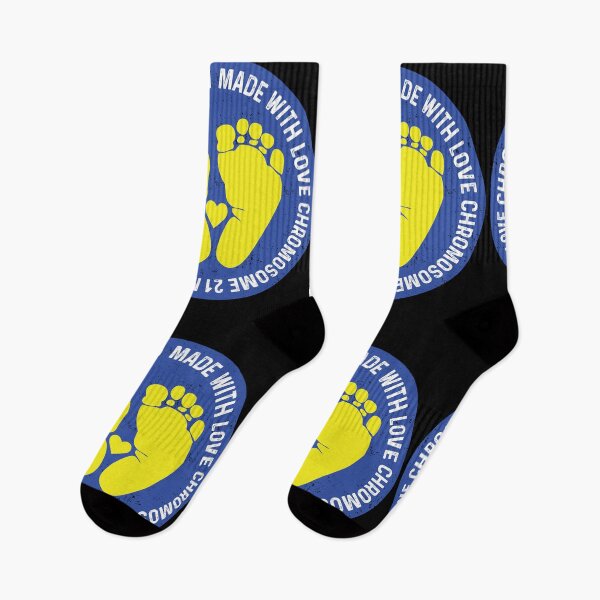 Item preview, Chromosome 21 Made With Love Baby Feet Down Syndrome Awareness designed and sold by GravitiTees.