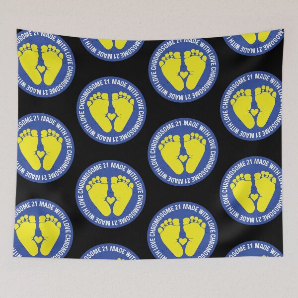 Item preview, Chromosome 21 Made With Love Baby Feet Down Syndrome Awareness designed and sold by GravitiTees.