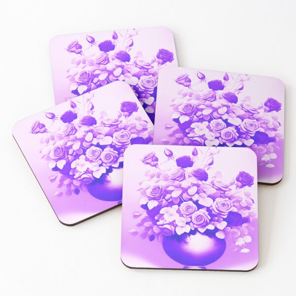 Item preview, Purple Roses in Vase designed and sold by asurtiumgreen.