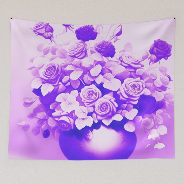 Item preview, Purple Roses in Vase designed and sold by asurtiumgreen.