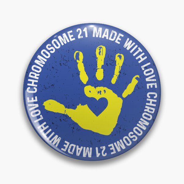 Item preview, Chromosome 21 Made With Love Baby Hand Print Down Syndrome Awareness designed and sold by GravitiTees.