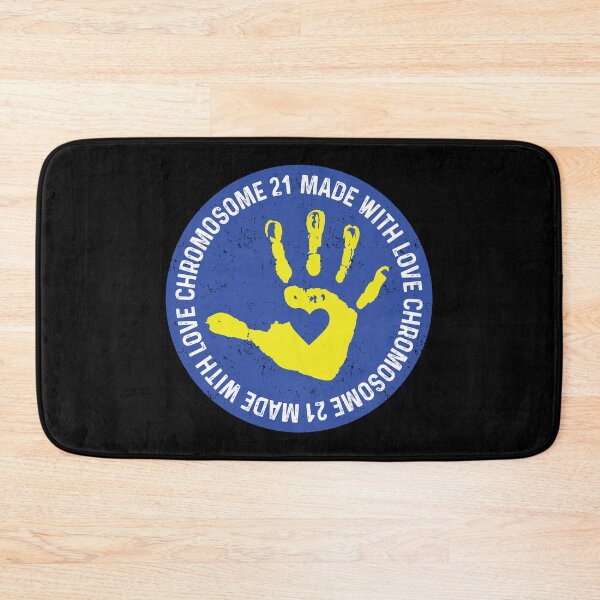Item preview, Chromosome 21 Made With Love Baby Hand Print Down Syndrome Awareness designed and sold by GravitiTees.