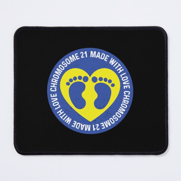 Item preview, Chromosome 21 Made With Love Baby Feet In Heart Down Syndrome Awareness designed and sold by GravitiTees.
