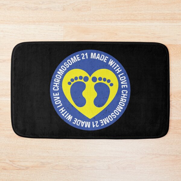 Item preview, Chromosome 21 Made With Love Baby Feet In Heart Down Syndrome Awareness designed and sold by GravitiTees.