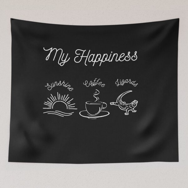 Item preview, My Happiness Sunshine Coffee and Lizards designed and sold by RhondaLily.
