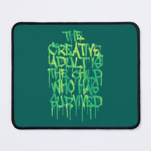 Item preview, Graffiti Tag Typography The Creative Adult is the Child Who Has Survived 323 designed and sold by KirstenWuckert.