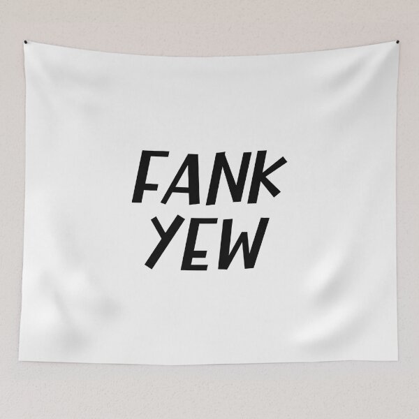 Item preview, Thank You or Fank Yew a Sarcastic British Accent  designed and sold by Dexter Freeman.