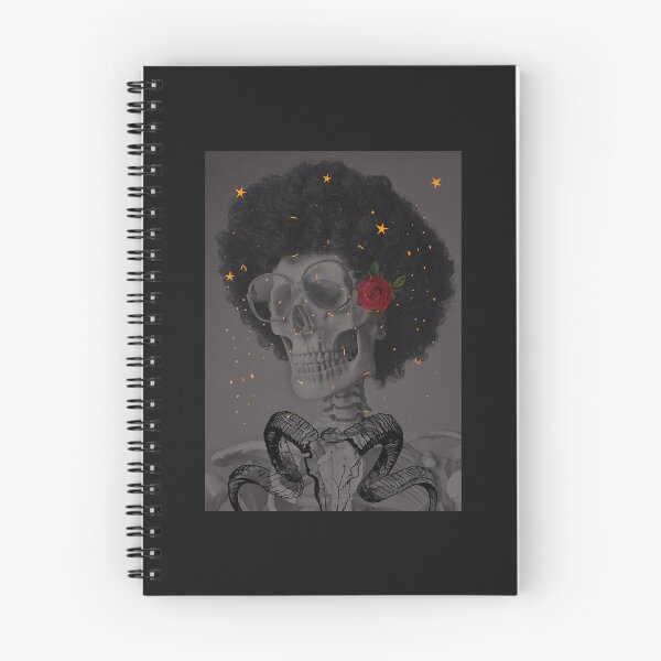 Artikelvorschau,  Cooler Totenkopf mit roter Rose – Blumenschädel – Totenkopf mit Rosen entworfen und verkauft von The Red Nox.