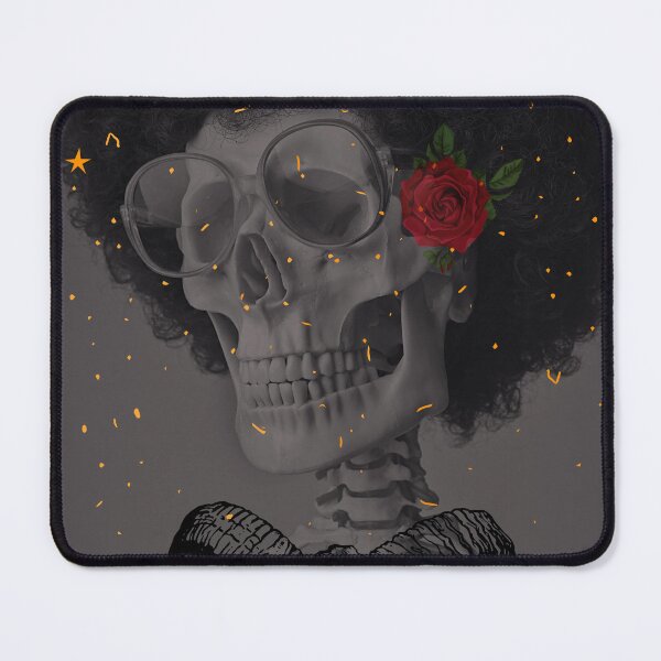 Item preview, Cool Skull With Red Rose - Floral Skull - Skull With Roses designed and sold by The Red Nox.