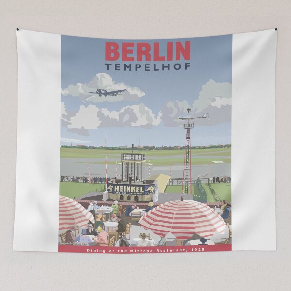 Item preview, Tempelhof Airport, Berlin from the Mitropa Cafe, 1929 designed and sold by contourcreative.