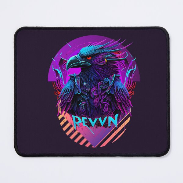 Item preview, Viking Odin Raven Vaporwave Art Print designed and sold by Joyfulimaginery.