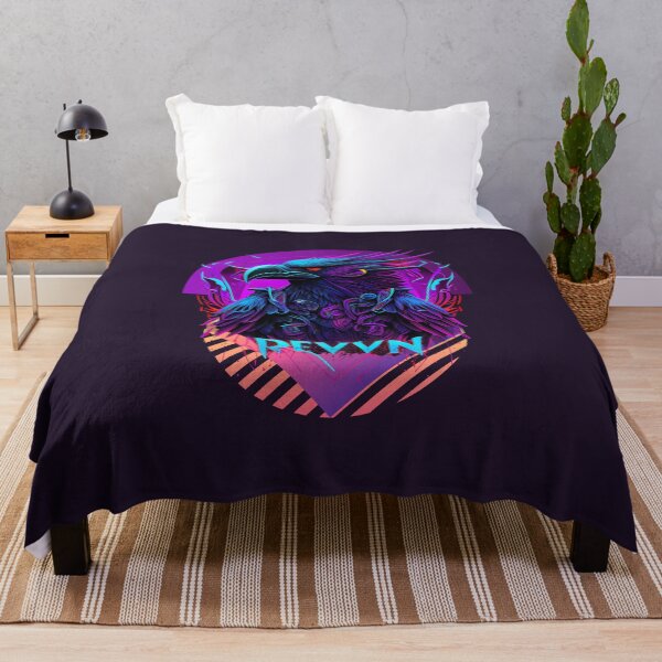 Item preview, Viking Odin Raven Vaporwave Art Print designed and sold by Joyfulimaginery.