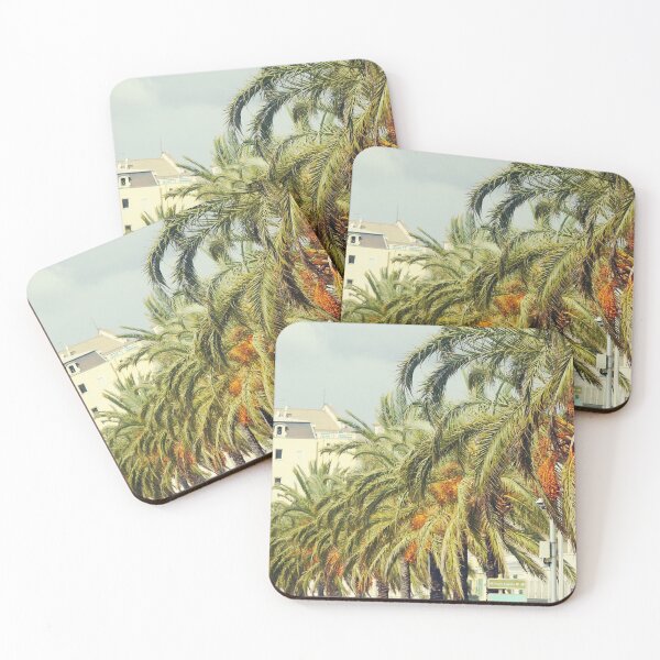 Item preview, Promenade des Anglais - Palm Trees in Nice Blue Coast of France designed and sold by CarolinaReina.