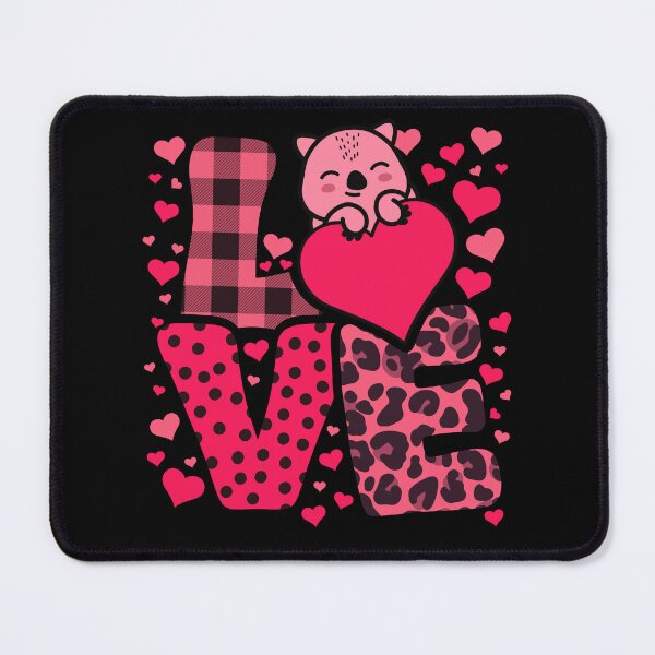 Item preview, Cute Kawaii Valentine Wombat Love Hearts Valentines Day designed and sold by JokeGysen.