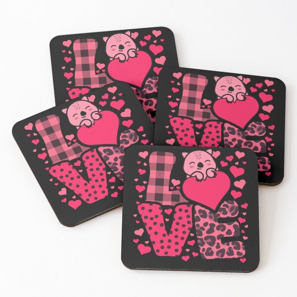 Item preview, Cute Kawaii Valentine Wombat Love Hearts Valentines Day designed and sold by JokeGysen.