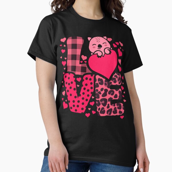 Vista previa del artículo con la obra «Cute Kawaii Valentine Wombat Amor Corazones Día de San Valentín», diseñado y vendido por JokeGysen.