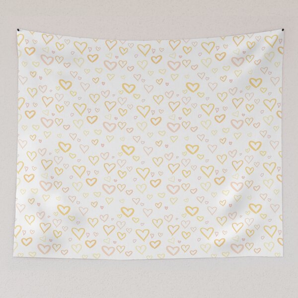 Item preview, Hearts Pattern - Yellow designed and sold by HJacka.