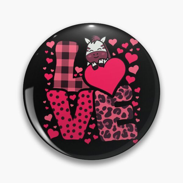 Item preview, Cute Kawaii Valentine Zebra Love Hearts Valentines Day designed and sold by JokeGysen.