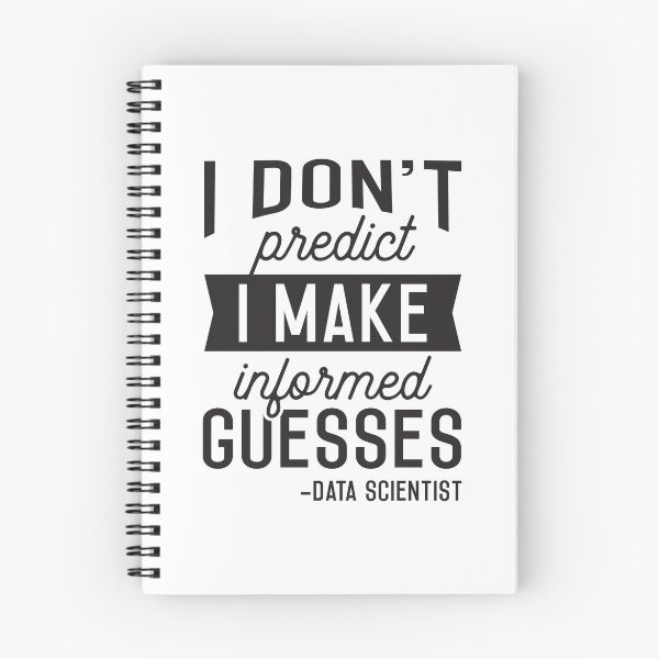 Aperçu de l'œuvre Data Scientist Je ne prédis pas Je fais des suppositions éclairées Funny Data Science Nerd créée et vendue par Designer-Girl.