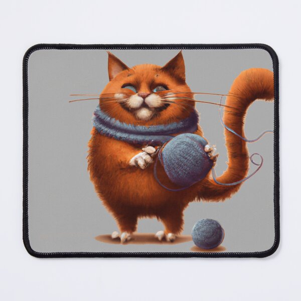Item preview, Funny And Cute Cat With A Ball Of Wool designed and sold by Color-Me-Blue.