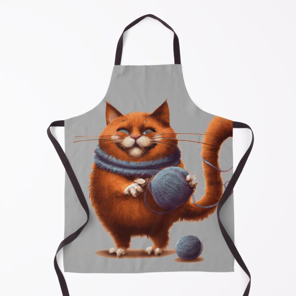 Item preview, Funny And Cute Cat With A Ball Of Wool designed and sold by Color-Me-Blue.